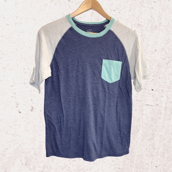 Faded Glory Blue and White Short Sleeve Tee - Picture 1 of 3